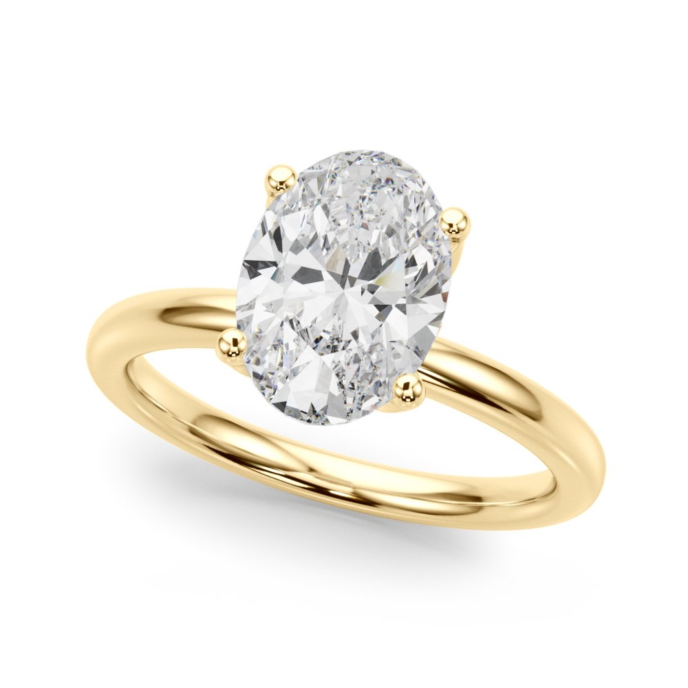 Siena Oval Hidden Halo Engagement Ring