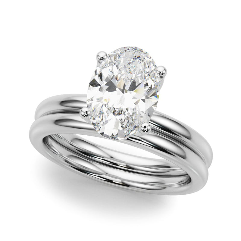 Siena Oval Hidden Halo Engagement Ring