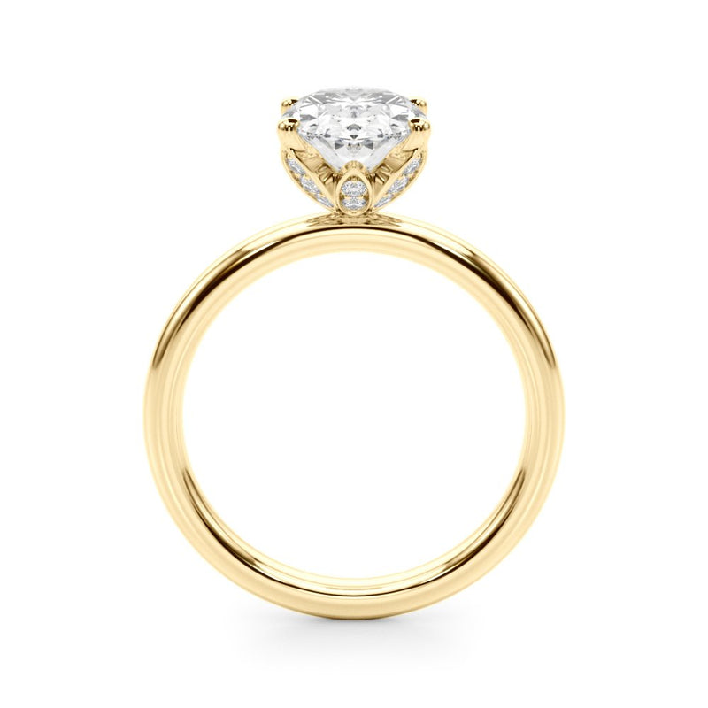 Siena Oval Hidden Halo Engagement Ring