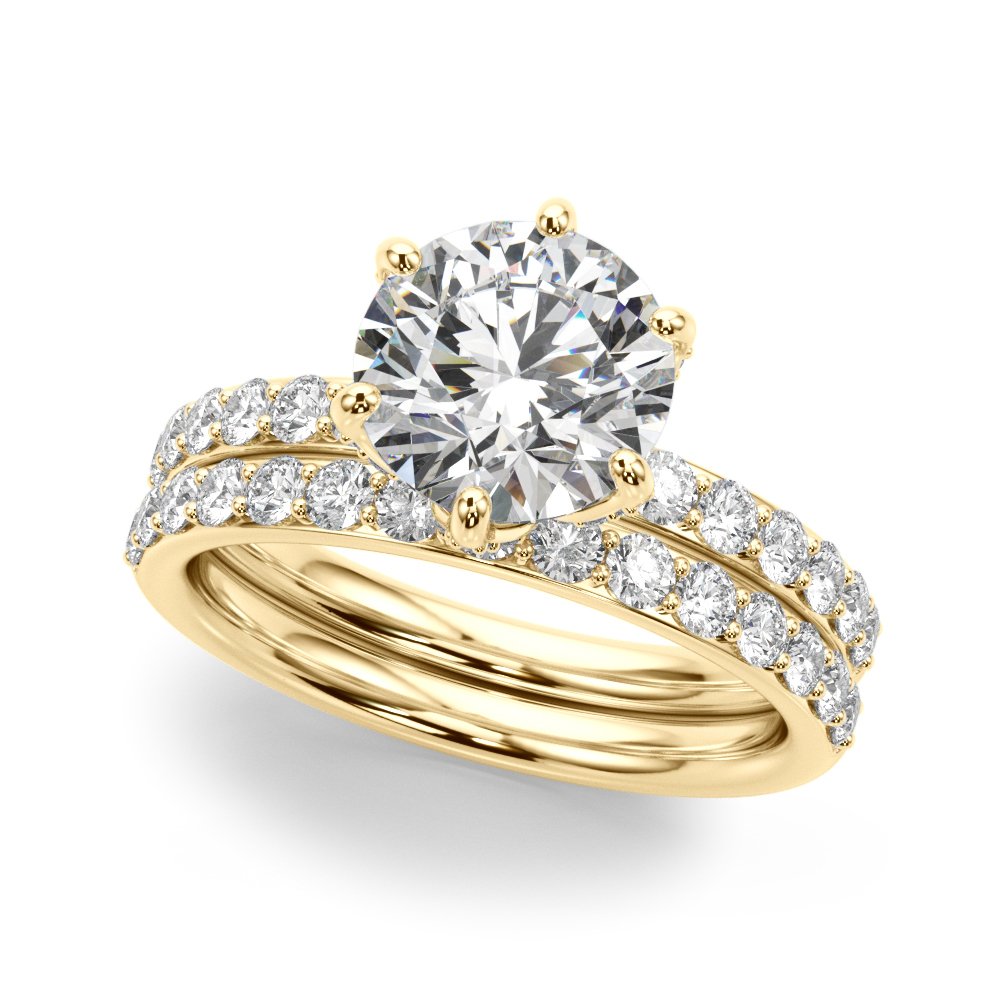 Rita Round Hidden Halo Engagement Ring