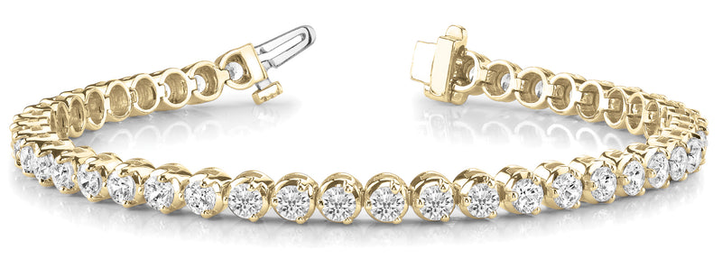 Helene Illusion-set Diamond Tennis Bracelet