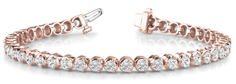 Helene Illusion-set Diamond Tennis Bracelet