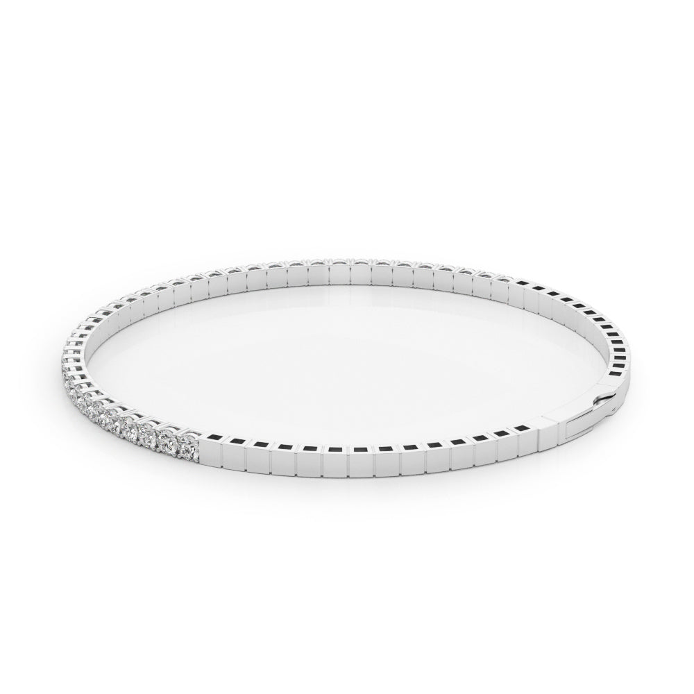 Flexible Diamond Halfway Bangle – 0.90 ct