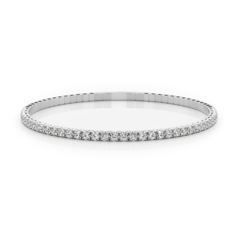 Flexible Diamond Halfway Bangle – 0.90 ct