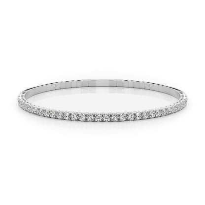 Flexible Diamond Halfway Bangle – 0.90 ct