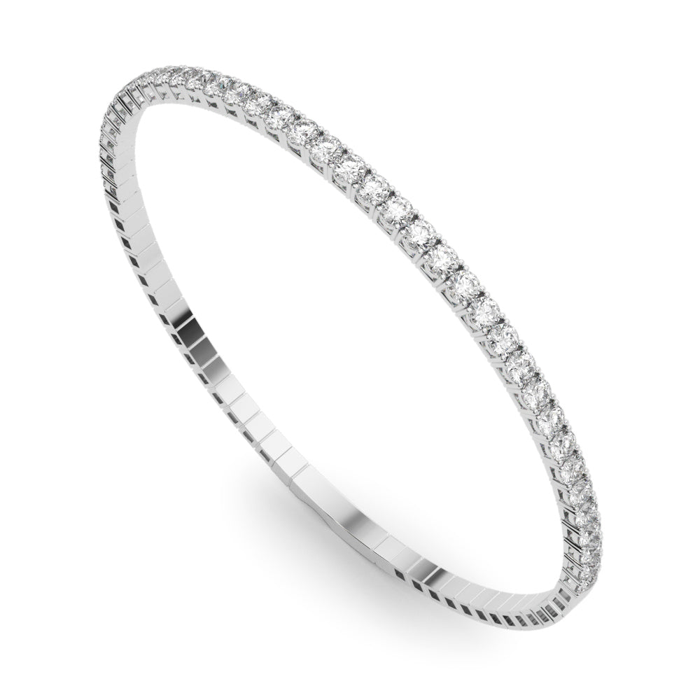 Flexible Diamond Halfway Bangle – 0.90 ct