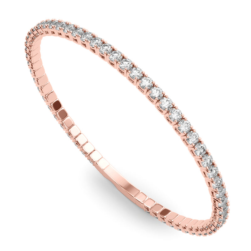 Lisa Flexible Diamond Tennis Bangle