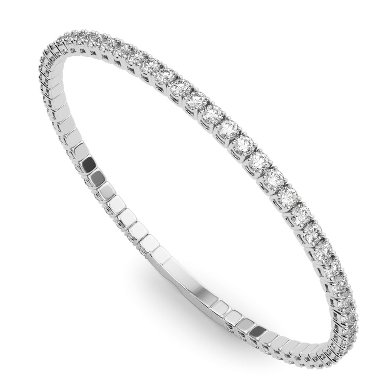 Lisa Flexible Diamond Tennis Bangle