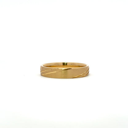 Yellow gold 18K wedding ring