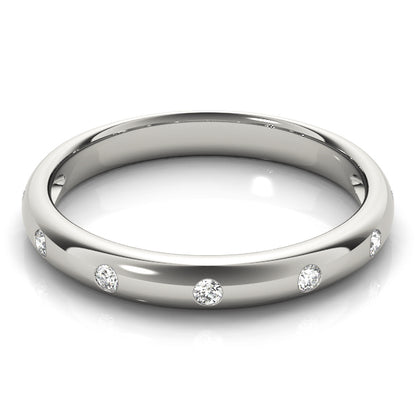 Bezel-Set Diamond Stackable Band – 0.11 ct
