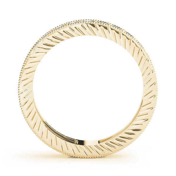 Milgrain Channel Prong Diamond Eternity Wedding Band – 0.87 ct