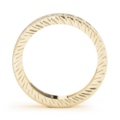 Milgrain Channel Prong Diamond Eternity Wedding Band – 0.87 ct
