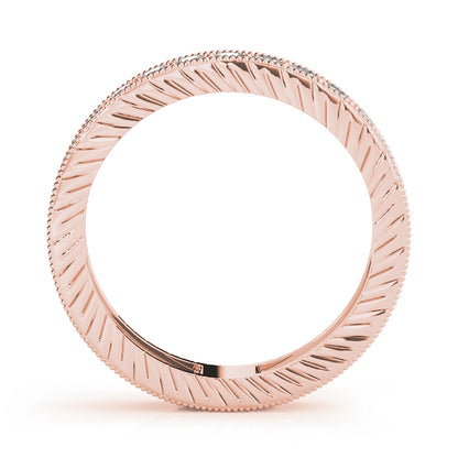 Milgrain Channel Prong Diamond Eternity Wedding Band – 0.87 ct