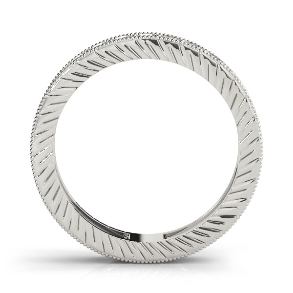 Milgrain Channel Prong Diamond Eternity Wedding Band – 0.87 ct