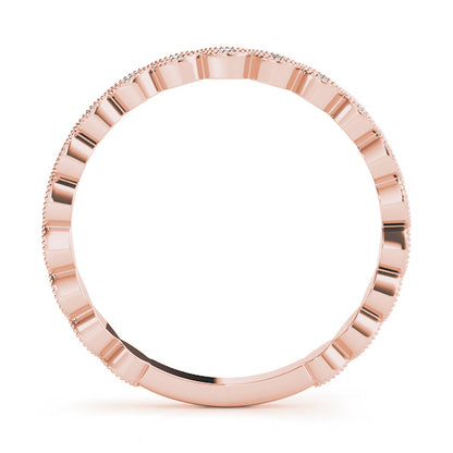 Marquise Milgrain Diamond Stackable Band – 0.11 ct