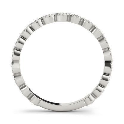 Marquise Milgrain Diamond Stackable Band – 0.11 ct