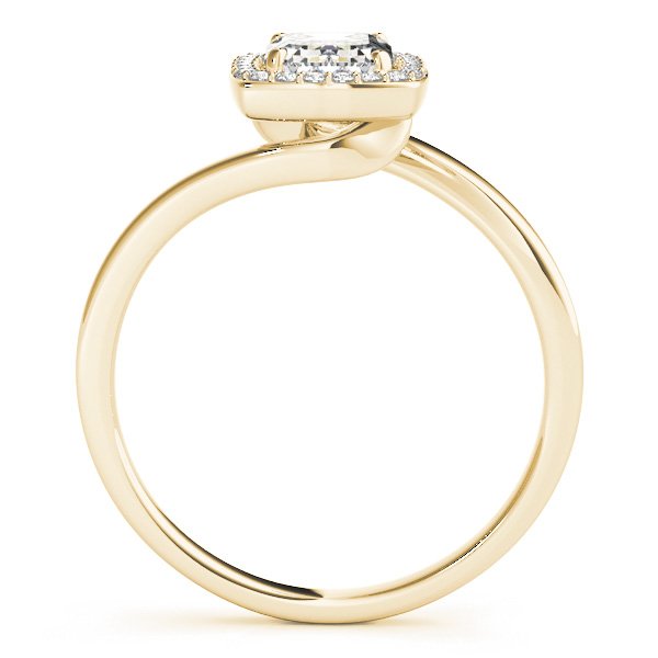 Adele Emerald Cut Halo Engagement Ring