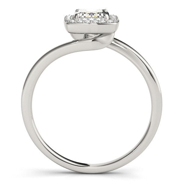 Adele Emerald Cut Halo Engagement Ring