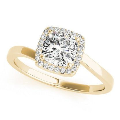 Lotte Cushion Hidden Halo Engagement Ring