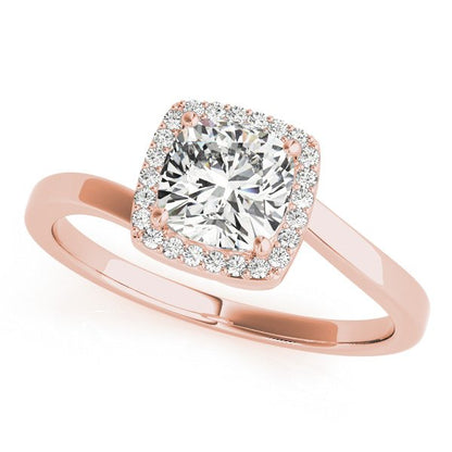 Lotte Cushion Hidden Halo Engagement Ring