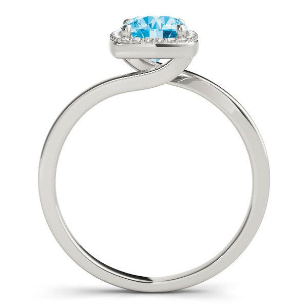 Lotte Cushion Halo Engagement Ring