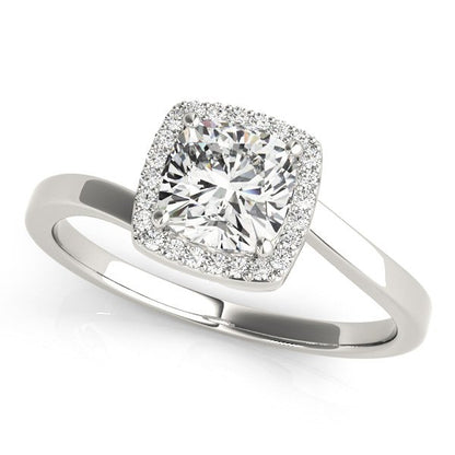 Lotte Cushion Hidden Halo Engagement Ring