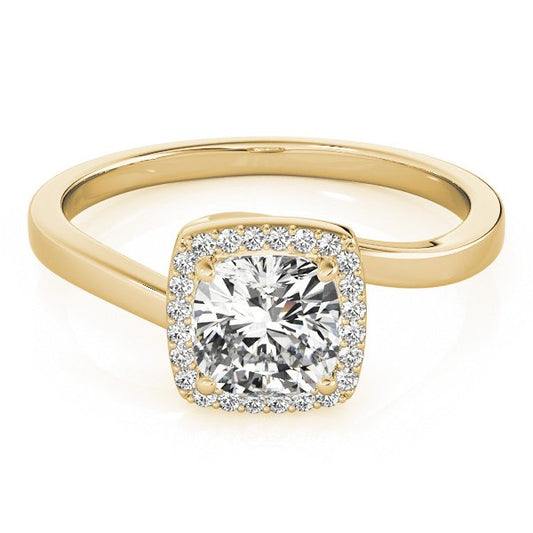 Lotte Cushion Hidden Halo Engagement Ring
