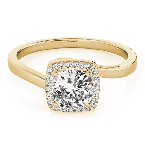 Lotte Cushion Halo Engagement Ring