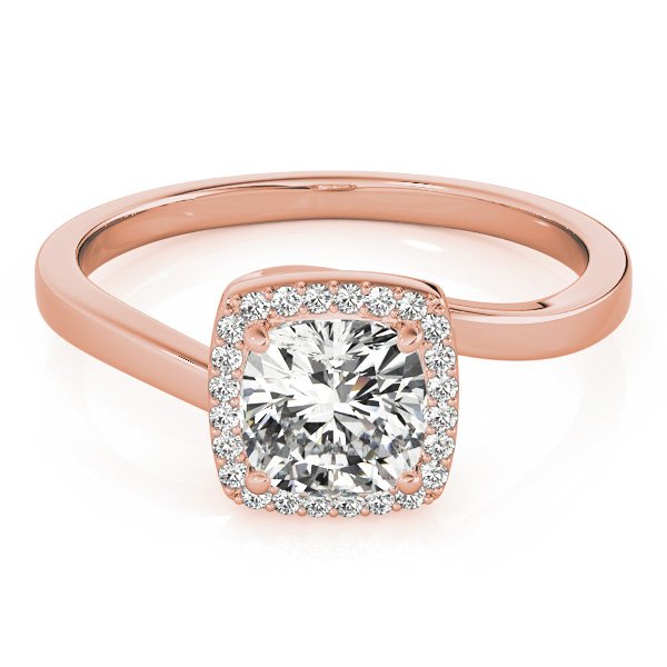 Lotte Cushion Halo Engagement Ring