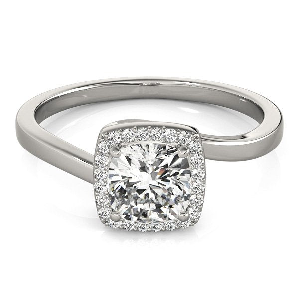 Lotte Cushion Halo Engagement Ring