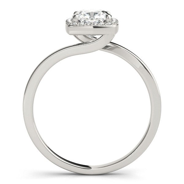 Lotte Cushion Halo Engagement Ring