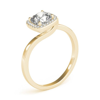 Lotte Cushion Hidden Halo Engagement Ring