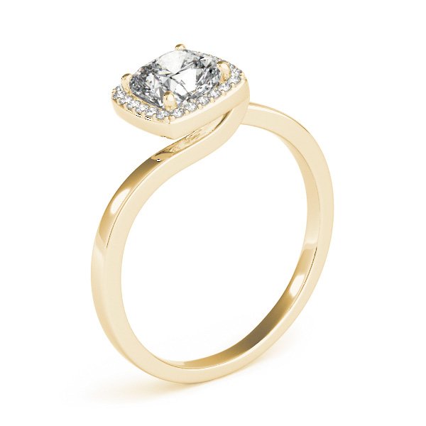 Lotte Cushion Halo Engagement Ring