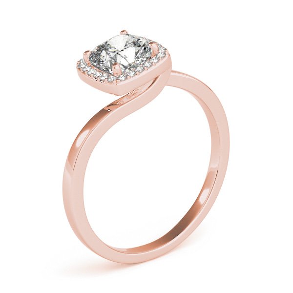 Lotte Cushion Halo Engagement Ring