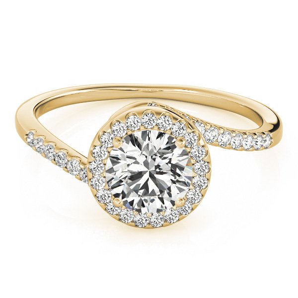 Viola Round Halo Engagement Ring