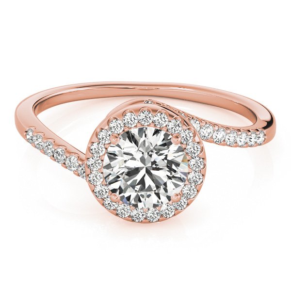 Viola Round Halo Engagement Ring