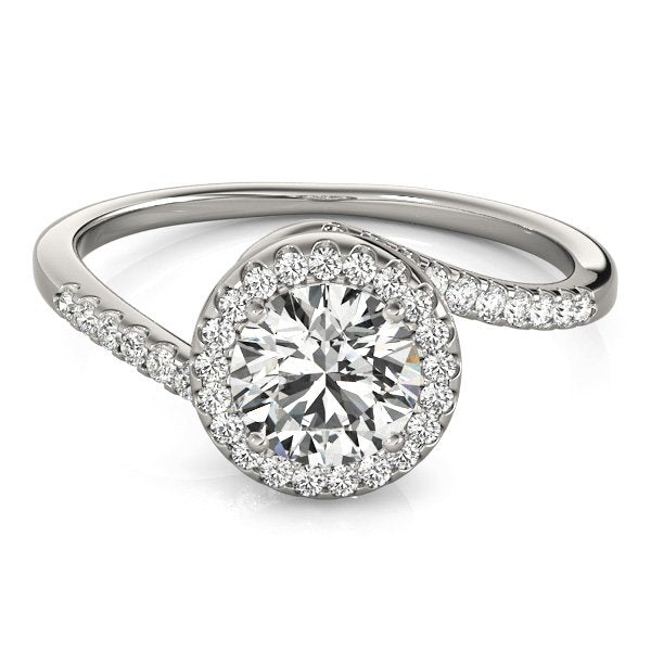 Viola Round Halo Engagement Ring