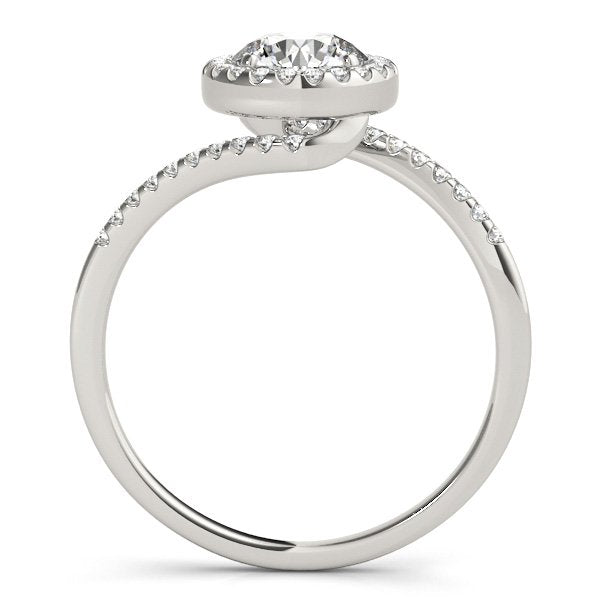 Viola Round Hidden Halo Engagement Ring