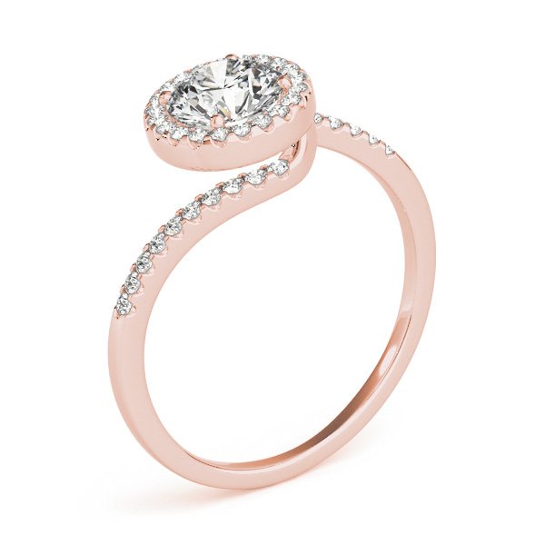 Viola Round Halo Engagement Ring