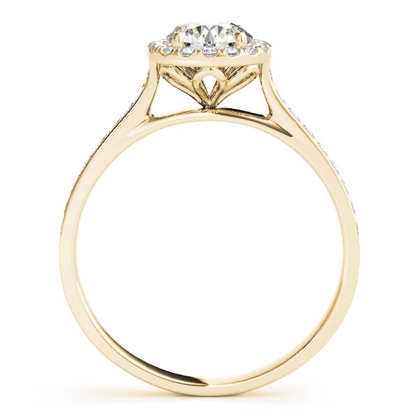 Vicky Round Hidden Halo Engagement Ring