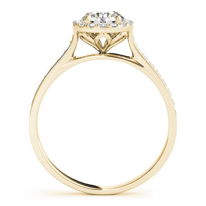 Vicky Round Hidden Halo Engagement Ring