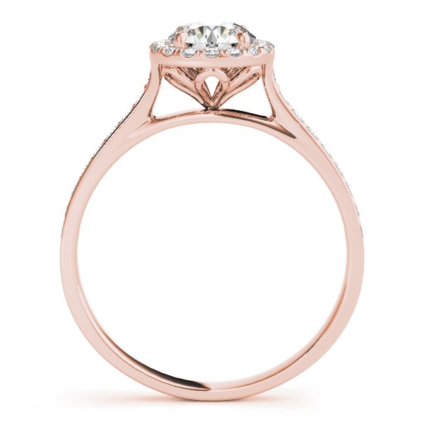 Vicky Round Hidden Halo Engagement Ring