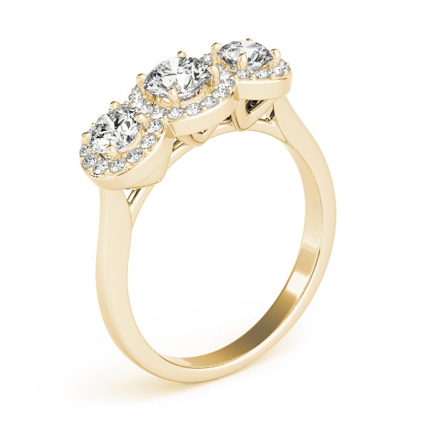 Thea Round Hidden Halo Engagement Ring