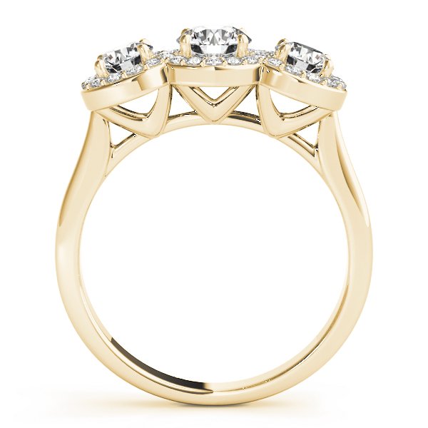 Thea Round Hidden Halo Engagement Ring