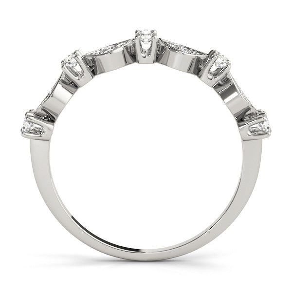 Prong-Set Diamond Stackable Wedding Band – 0.36 ct