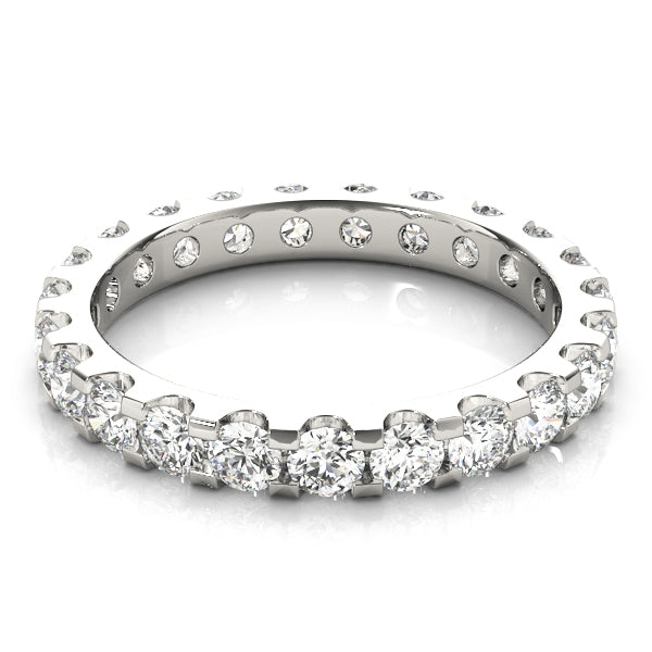 Francoise U Shared Prong Petite Eternity Band