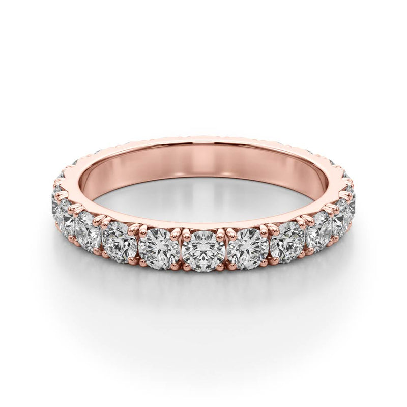 Faustine French Cut Eternity Band