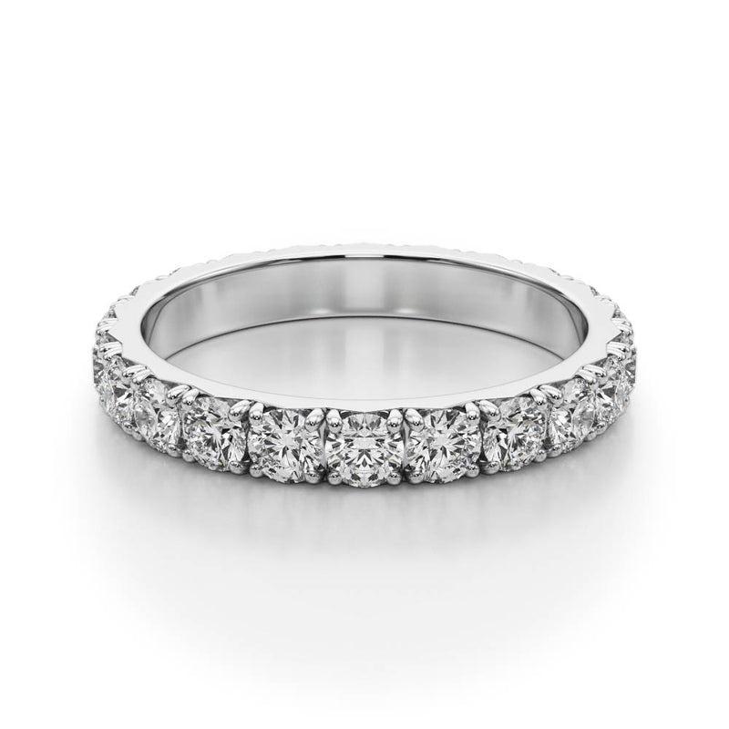 Faustine French Cut Eternity Band