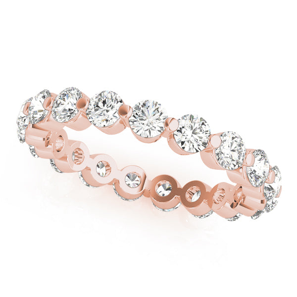 Delphine Single Shared Prong Eternity Band
