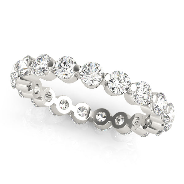 Delphine Single Shared Prong Eternity Band